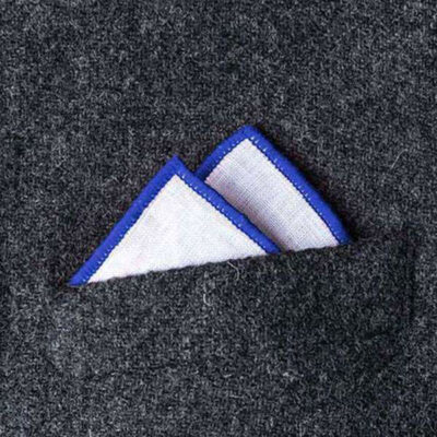 مدل دستمال جیب دو قله